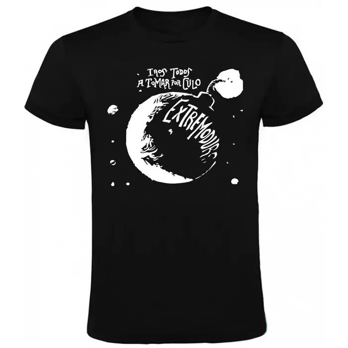 T-shirt imprimé avec motif de musique rock unique Extremoduro, unisexe, à manches courtes, style rét