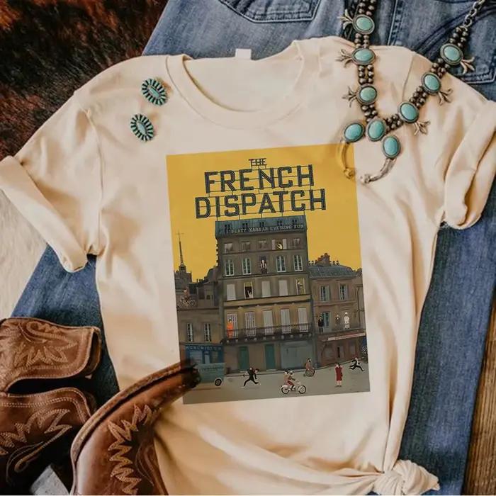 Wes Anderson haut femmes streetwear haut fille drôle anime graphique vêtements