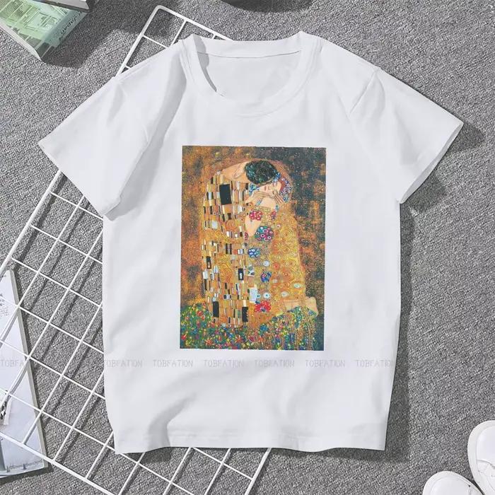 T-shirt vintage avec image de peinture pour femmes, vêtements pour femmes, GustAbility Klimt, Street