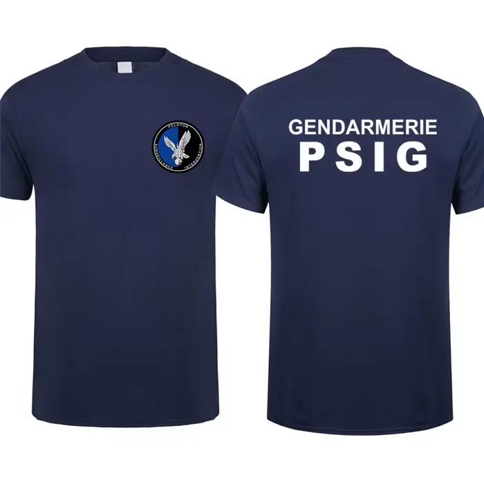 Gendarmerie française T-shirt manches courtes Gendarmerie PSIG T-shirt homme