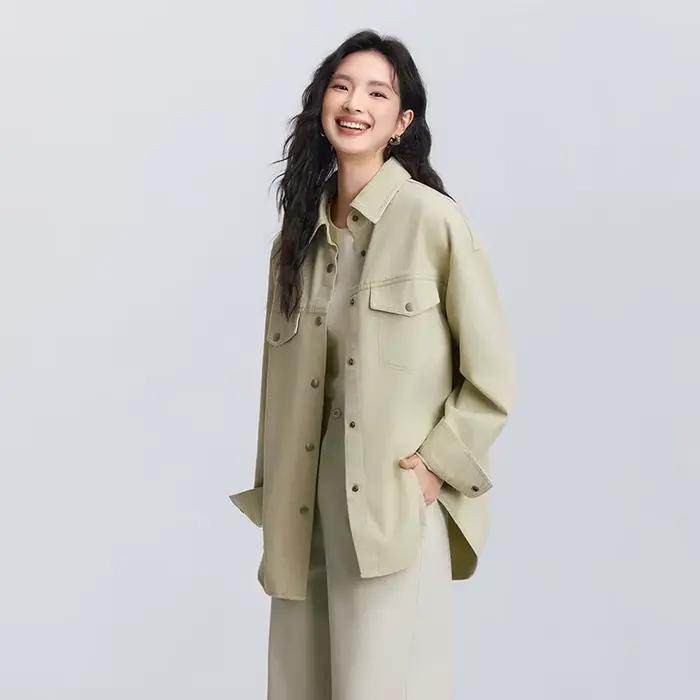 Chemise à manches longues pour femme Semir, mi-longue, oversize, nouvelle collection printemps 2025,