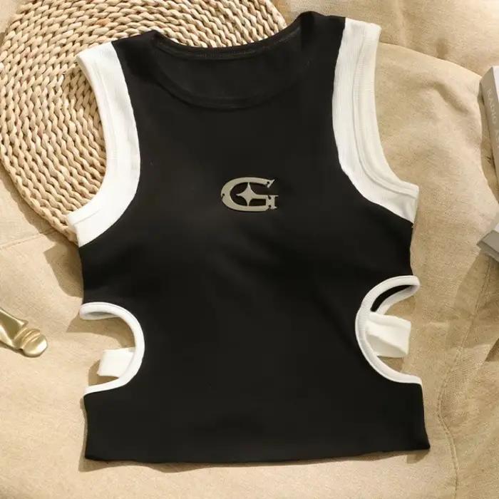 Débardeur Chic et Sexy pour femmes, haut court, Slim, Camisole, mode coréenne, été