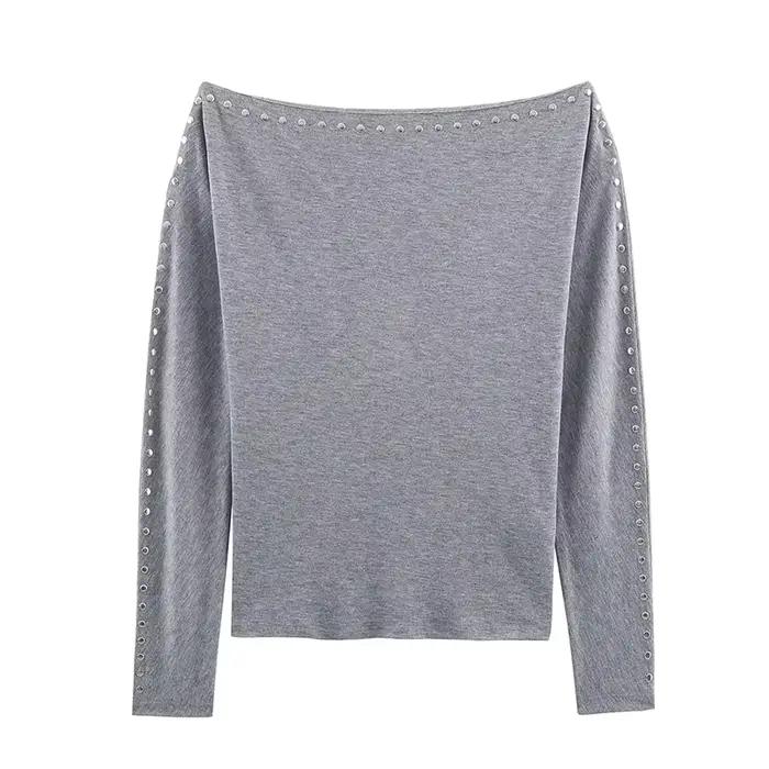 Pull en tricot bordeaux à manches longues pour femmes, pull décontracté élégant, pull slim, pulls co