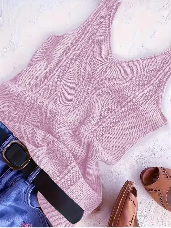 Débardeur en tricot pour femme été