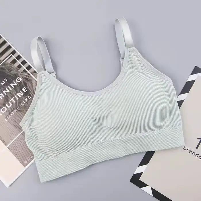 Soutien-gorge tubulaire pour femmes, haut court, dos sans couture, sous-vêtements de sport de plein