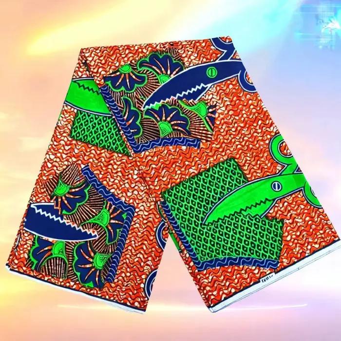 Tissu Ankara Batik Africain 100% Coton de Haute Qualité, Nouvelle Collection 2026, 6 Yards, Idéal po