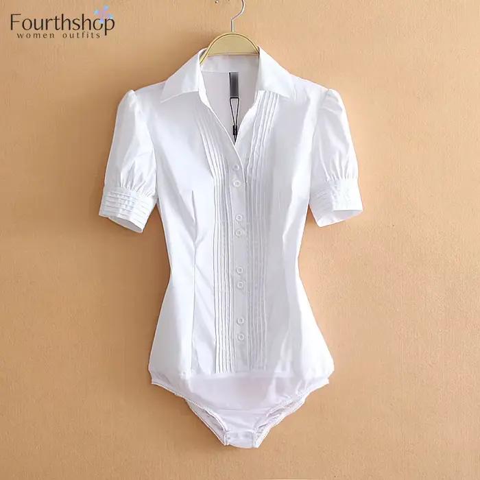 Monos Mujer Body Femme Body femmes élégant à manches longues barboteuses bureau dame uniforme travai
