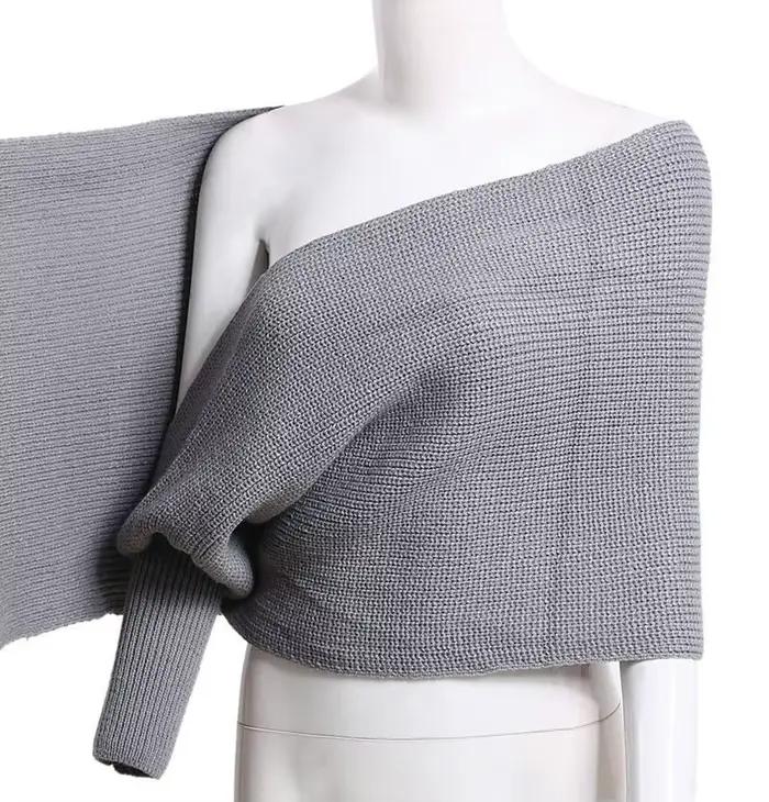 Pulls ronds à col en V pour femmes, écharpe sexy, châles à manches longues, écharpes chaudes pour fe