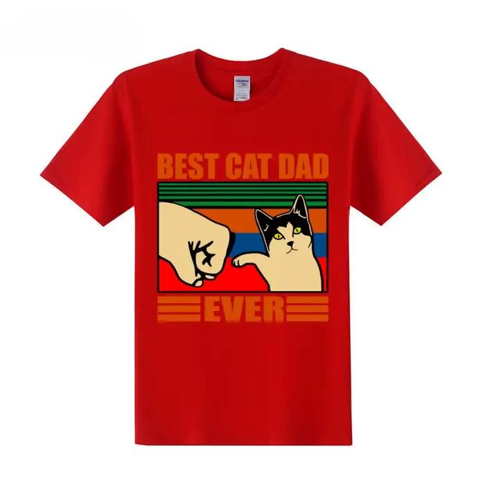 T-shirt pour femme, le meilleur papa de chat de tous les temps