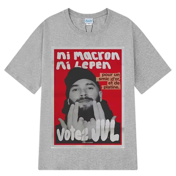 T-shirts graphiques tendance JUL du rappeur français pour hommes et femmes, T-shirt hip-hop à manche