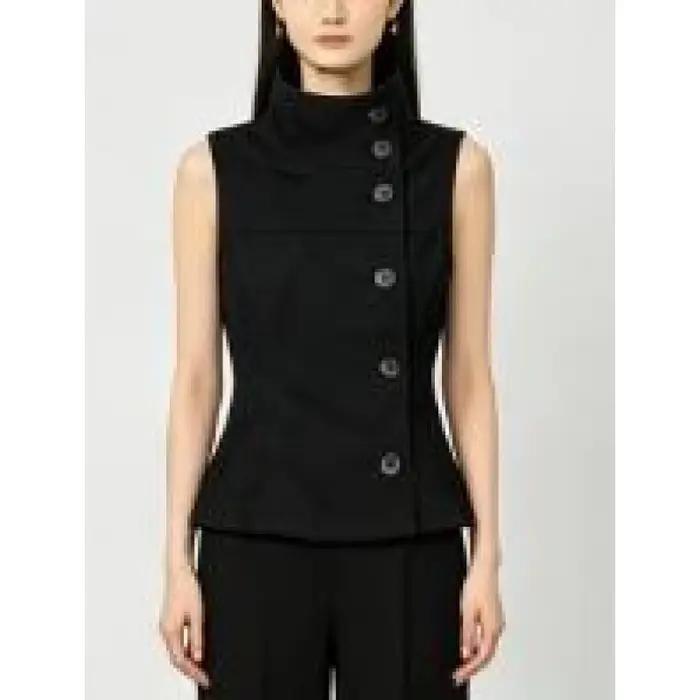 Haut sans manches style chinois à col montant, sensation luxueuse, gilet rétro décontracté, coupe aj