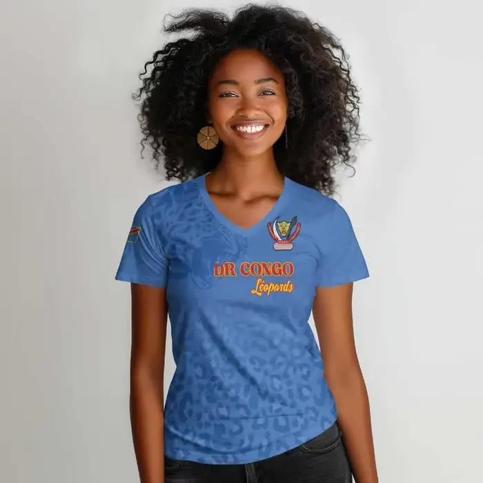 Sweat-shirt bleu pour femmes de la République démocratique du Congo