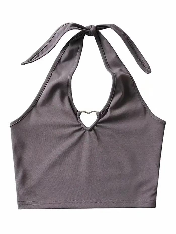 Débardeur doux Femme t-shirt Vintage Cami haut femmes vêtements licou t-shirts mode coréenne