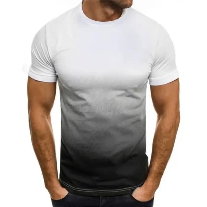 T-shirt de fitness américain à col rond et manches courtes