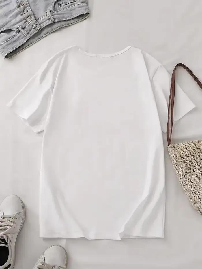 T-shirt imprimé citron La Dolce Vita élégant et décontracté pour femmes juniors occasions spéciales été style italien
