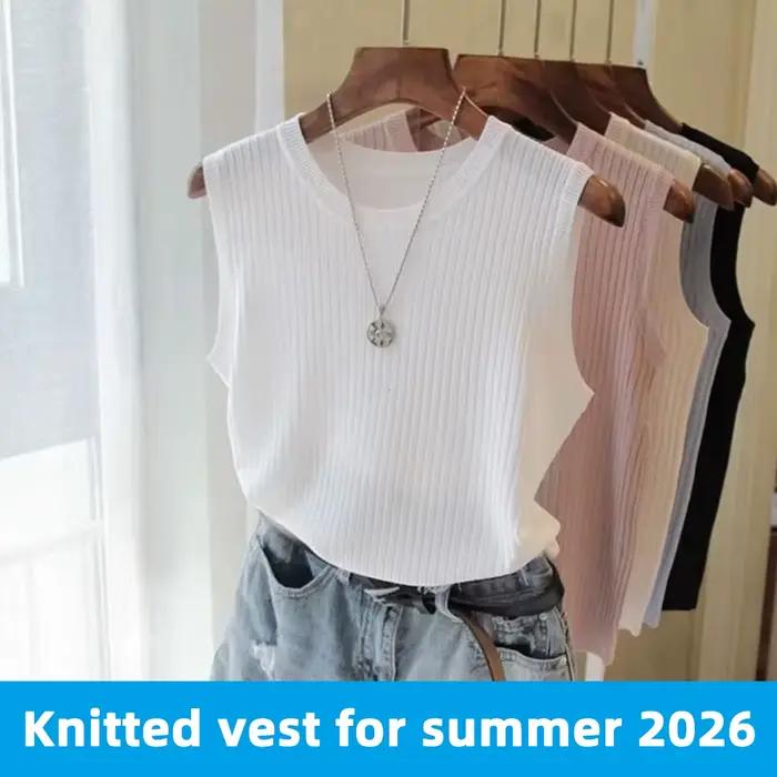 Gilet tricoté d'été tendance pour jeunes femmes et enfants