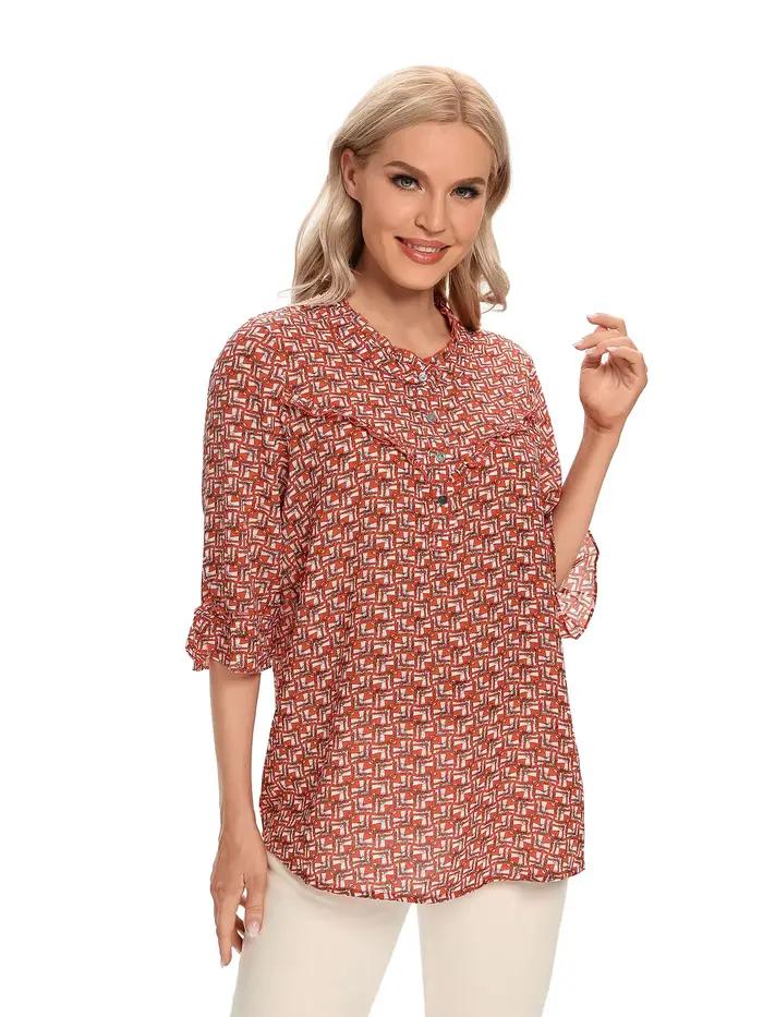 Haut décontracté à la mode tissé pour femmes pour le printemps et l'été