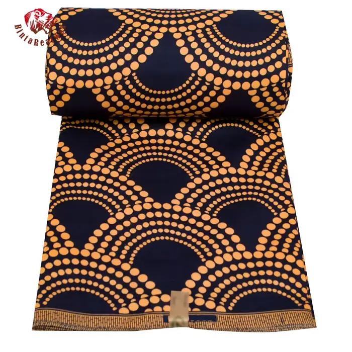 BintaRealwarn-Tissu Africain en Polyester à Motif d'Éventail Ankara