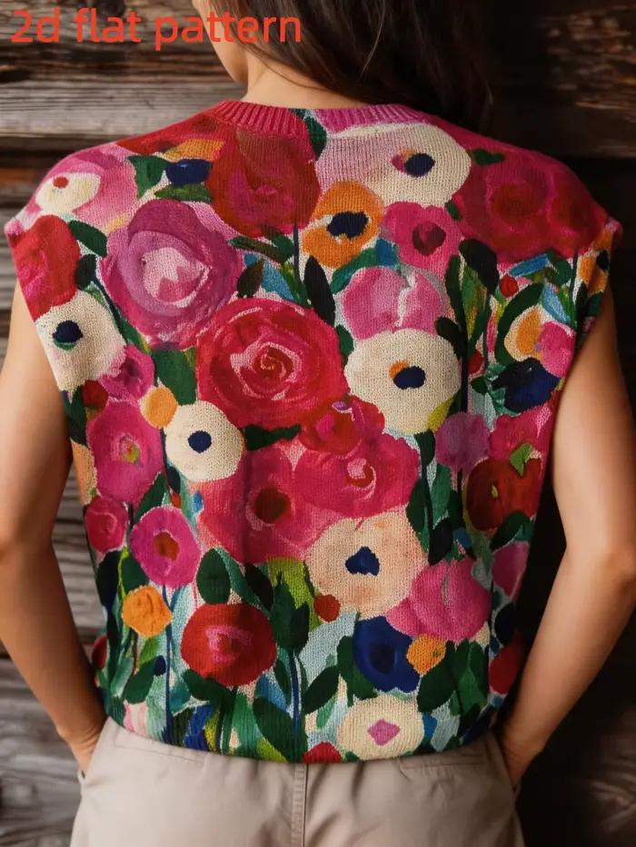 Haut pour femme sans manches à col rond