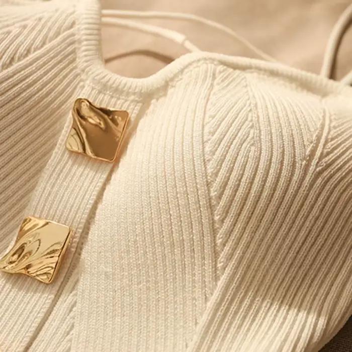 Camisole GO de style français avec sangle spaghetti pour femme