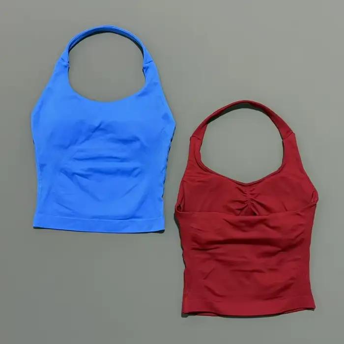 HISTELLO Débardeur de sport dos nu pour femme