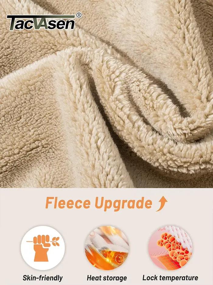 TACVASEN hiver Sherpa doublé sweat femmes épais chaud polaire sweats maison fête décontracté