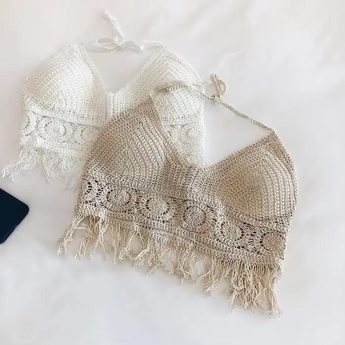 Débardeur sexy en crochet pour femme