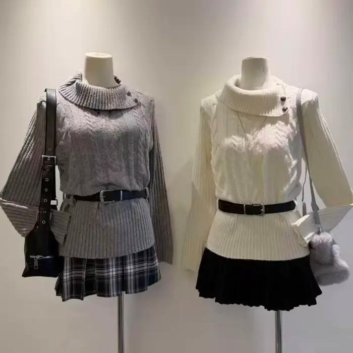 Pull en tricot doux de style preppy