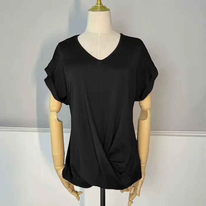 2025 nouvelle chemise chemisier hauts bureau dame printemps été décontracté T-Shirts amples
