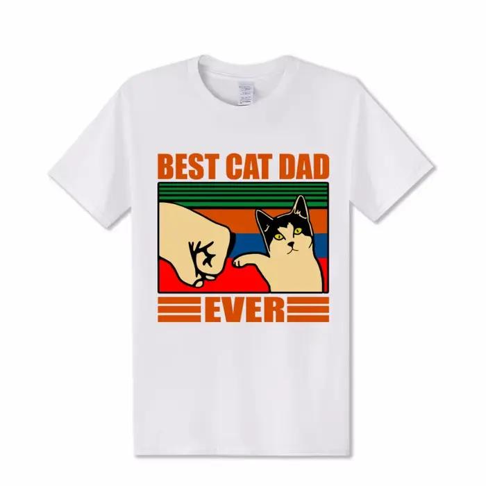 T-shirt pour femme, le meilleur papa de chat de tous les temps