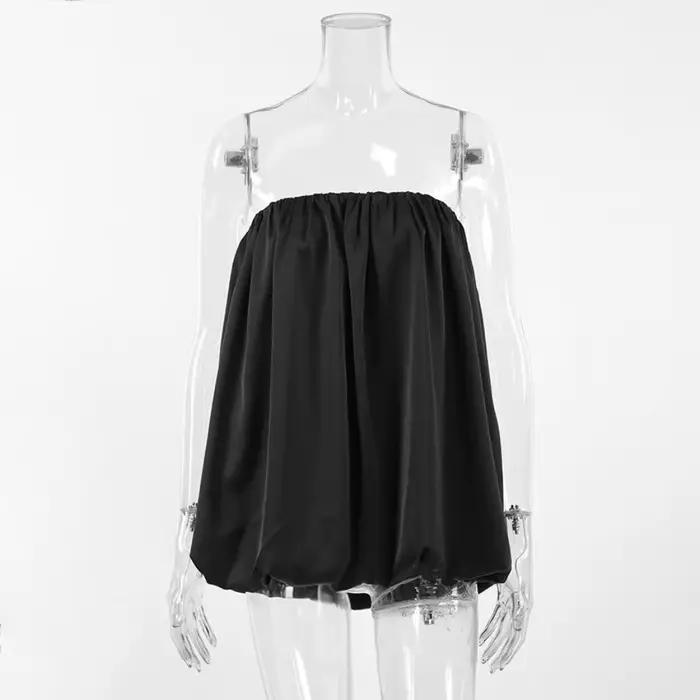 Mode fille sexy sans bretelles qui convient à toutes les occasions. Haut sans manches
