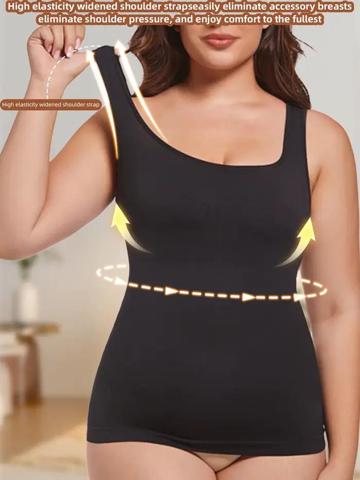 Hauts façonnants sans couture pour femmes grande taille confortables et amincissants style de rue été polyamide élasthanne tricoter occasions spéciales