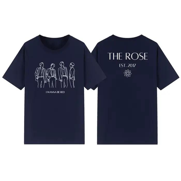 T-shirt manches courtes femme, streetwear, bande de musique coréenne