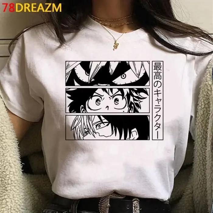 My Hero Academia Top t-shirts T-shirt femmes Harajuku Kawaii Tumblr