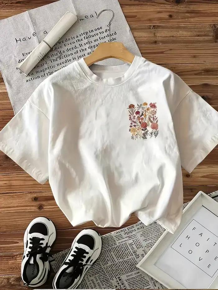 T-shirt à fleurs pour femmes