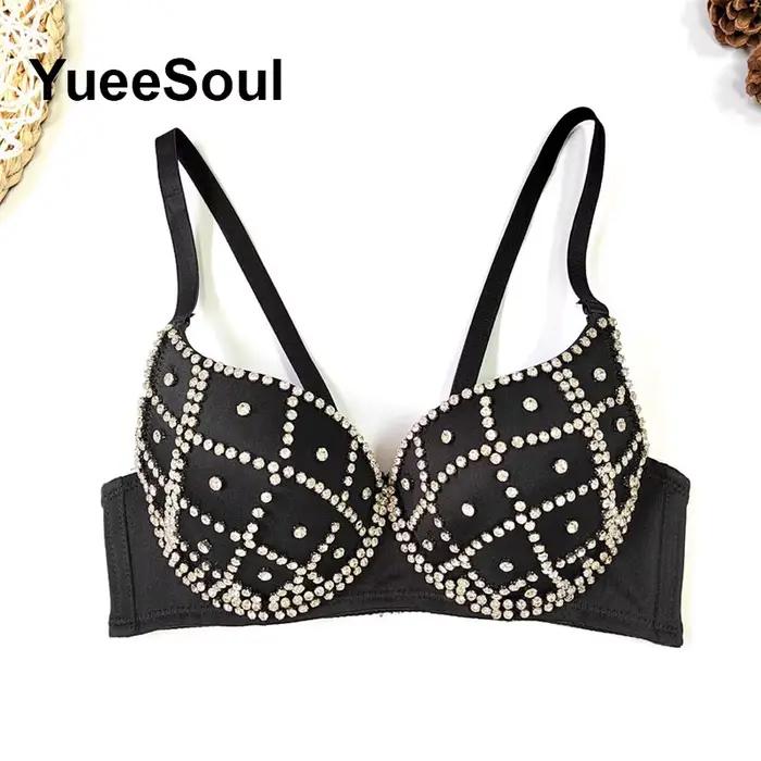 Noir culture hauts Floral diamant perle gland débardeurs 2025 été nouveau Y2K fête Club mariage haute rue Sexy femmes vêtements