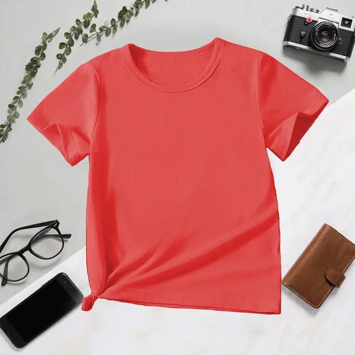 T-shirt décontracté à manches courtes pour femme 2026 – Motif tulipe créatif et amusant