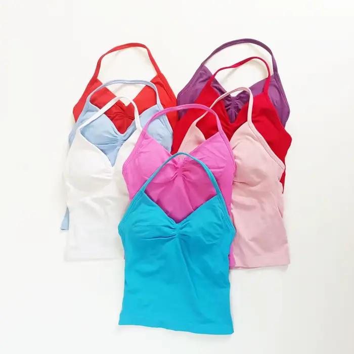 NCLAGEN Impact palangre haut à bretelles sport Yoga gilet femmes Fitness débardeur gymnase beau dos ouvert soutien-gorge course entraînement licou