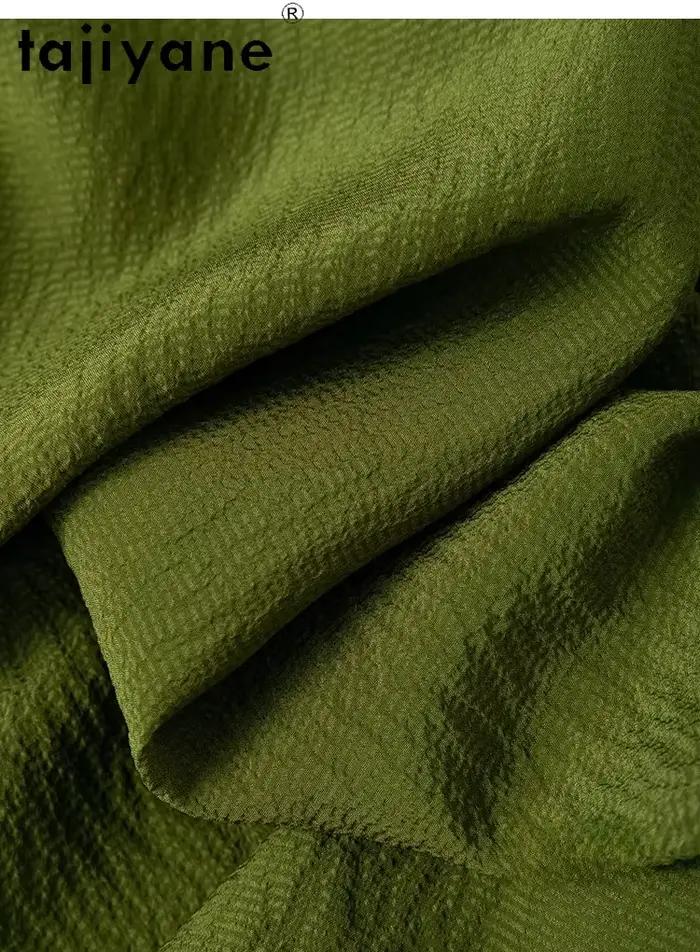 TAJIYANE 100% soie de mûrier t-shirts pour femme élégant à manches longues t-shirt décontracté hauts d'été en vrac 2025 femmes vêtements Футkus misce