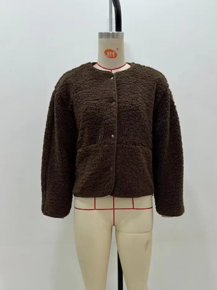 Veste courte en polaire pour femmes