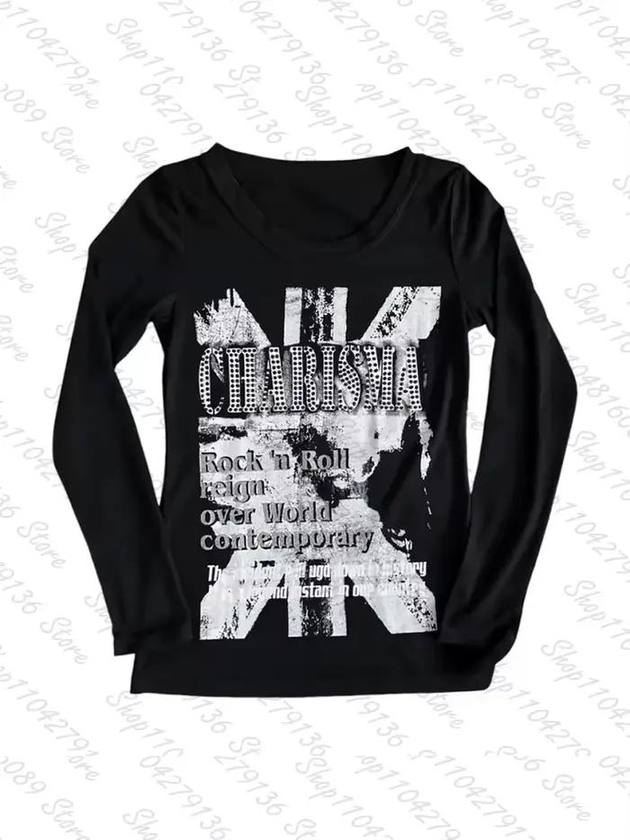 T-shirt Y2K pour femme