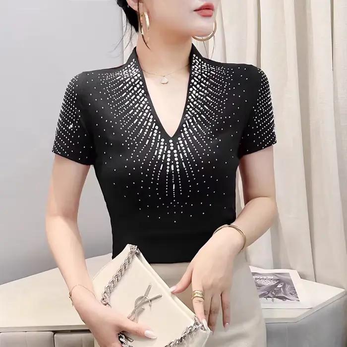 Nouveau T-shirt de luxe d'été pour femme