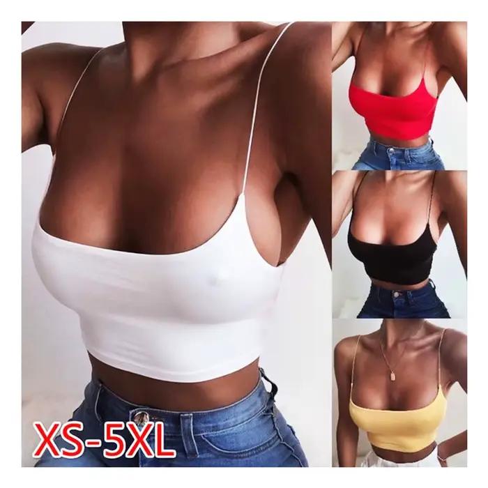 Débardeurs de sport femmes élégants, coupe ajustée, col en U, décolleté bas, bretelles fines, style camisole pour occasions spéciales et entraînement physique