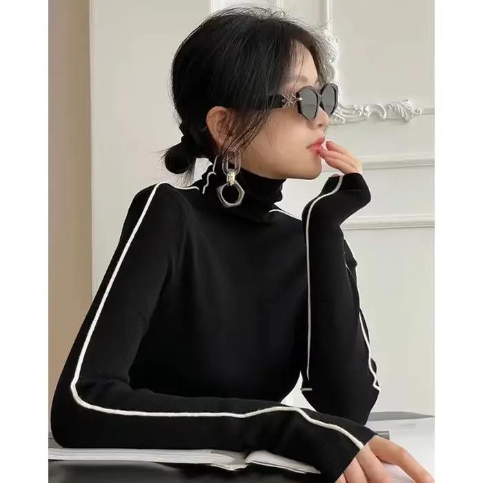 Pull Slim Fit à manches longues pour femmes