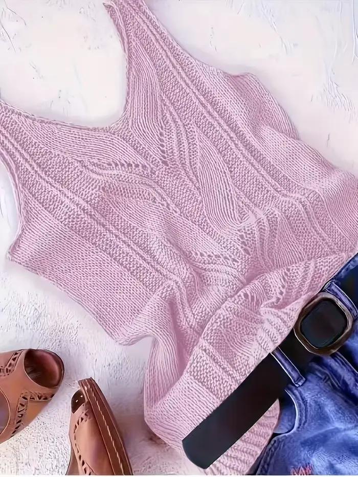 Débardeur en tricot pour femme été
