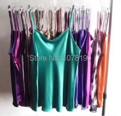 Débardeur en satin Mulberry InjSatin, Débardeur respirant naturel, Été 100%