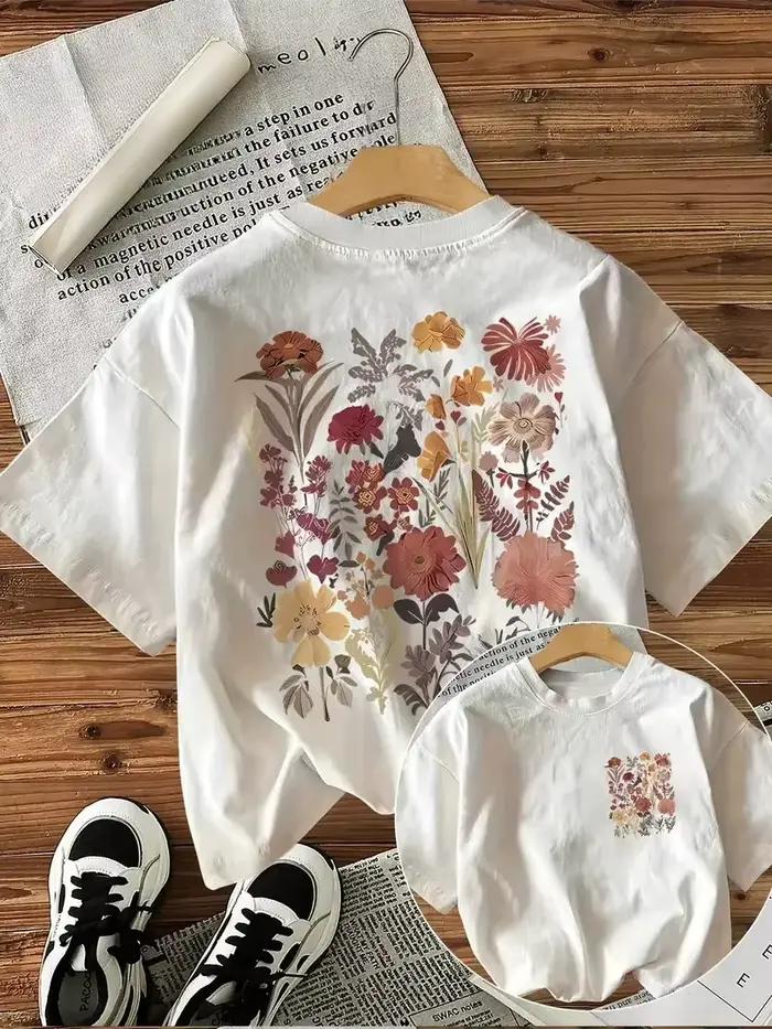 T-shirt à fleurs pour femmes