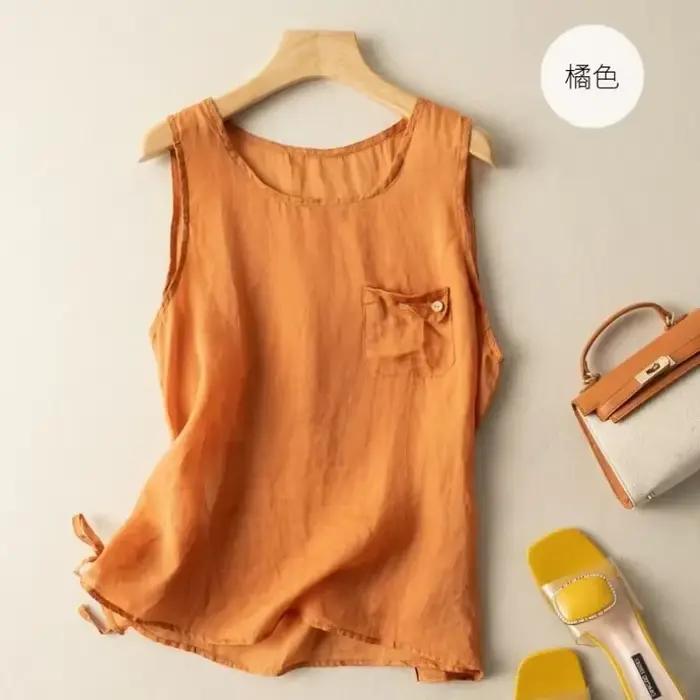 Haut en lin pour femme