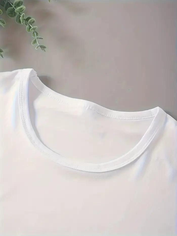 T-shirt à imprimé floral pour femme