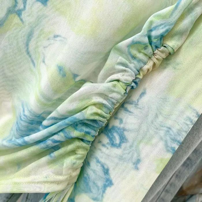 Haut à manches longues en maille de couleur dégradée